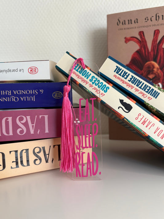 Marque page « Eat, Sleep, Read »