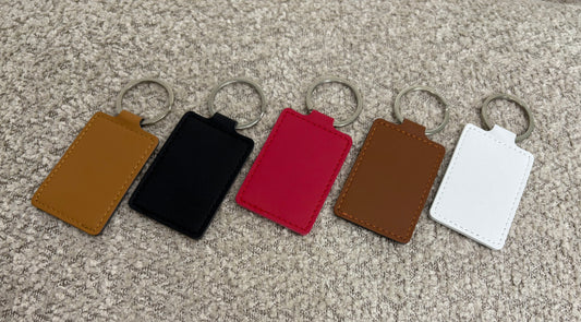 Porte clé en simili cuir Vierge