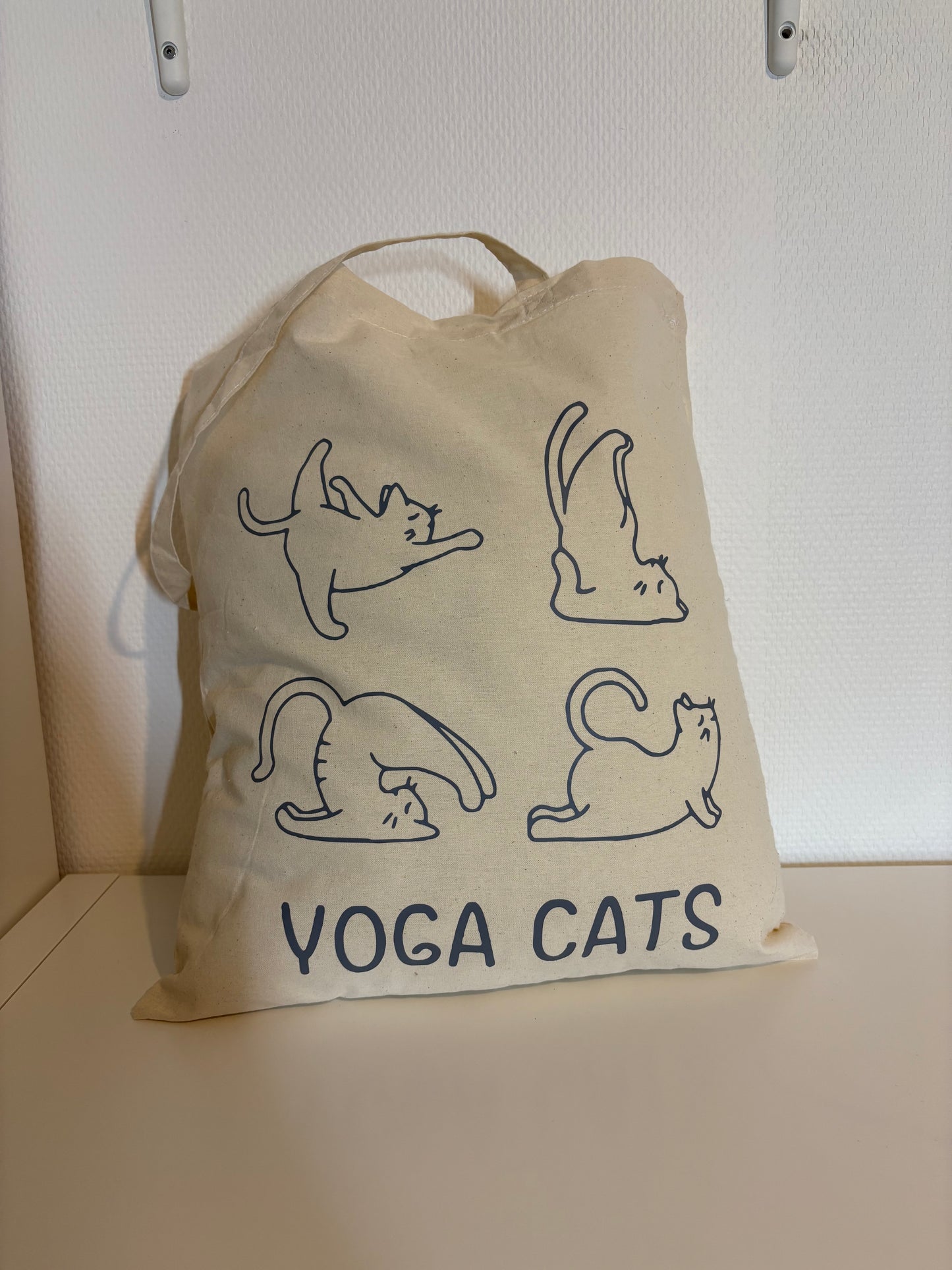 Tote bag Yoga Cats