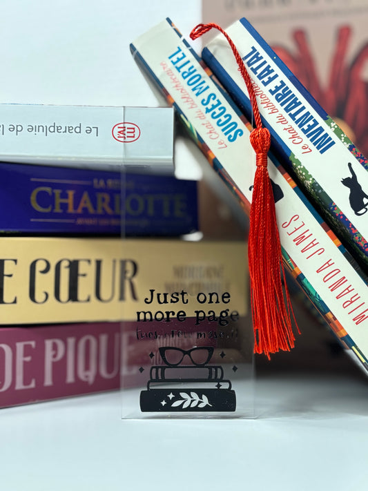 Marque page « Just one more page »