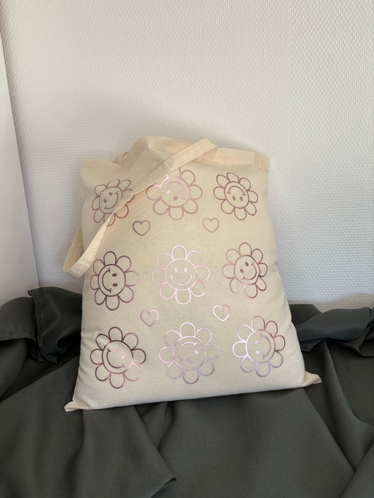 Tote bag fleurs